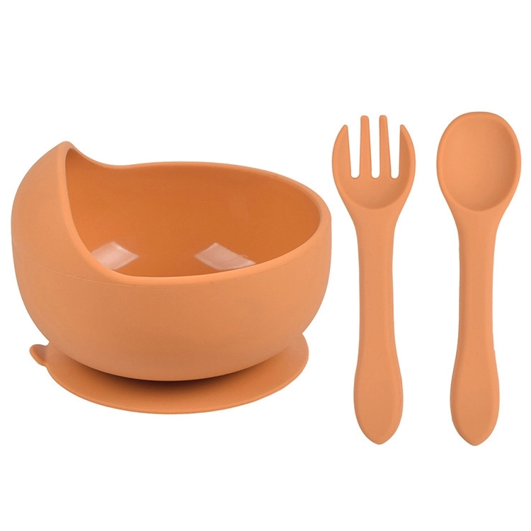 Silicone Suction Bowls for Baby with Spoon and Fork 22