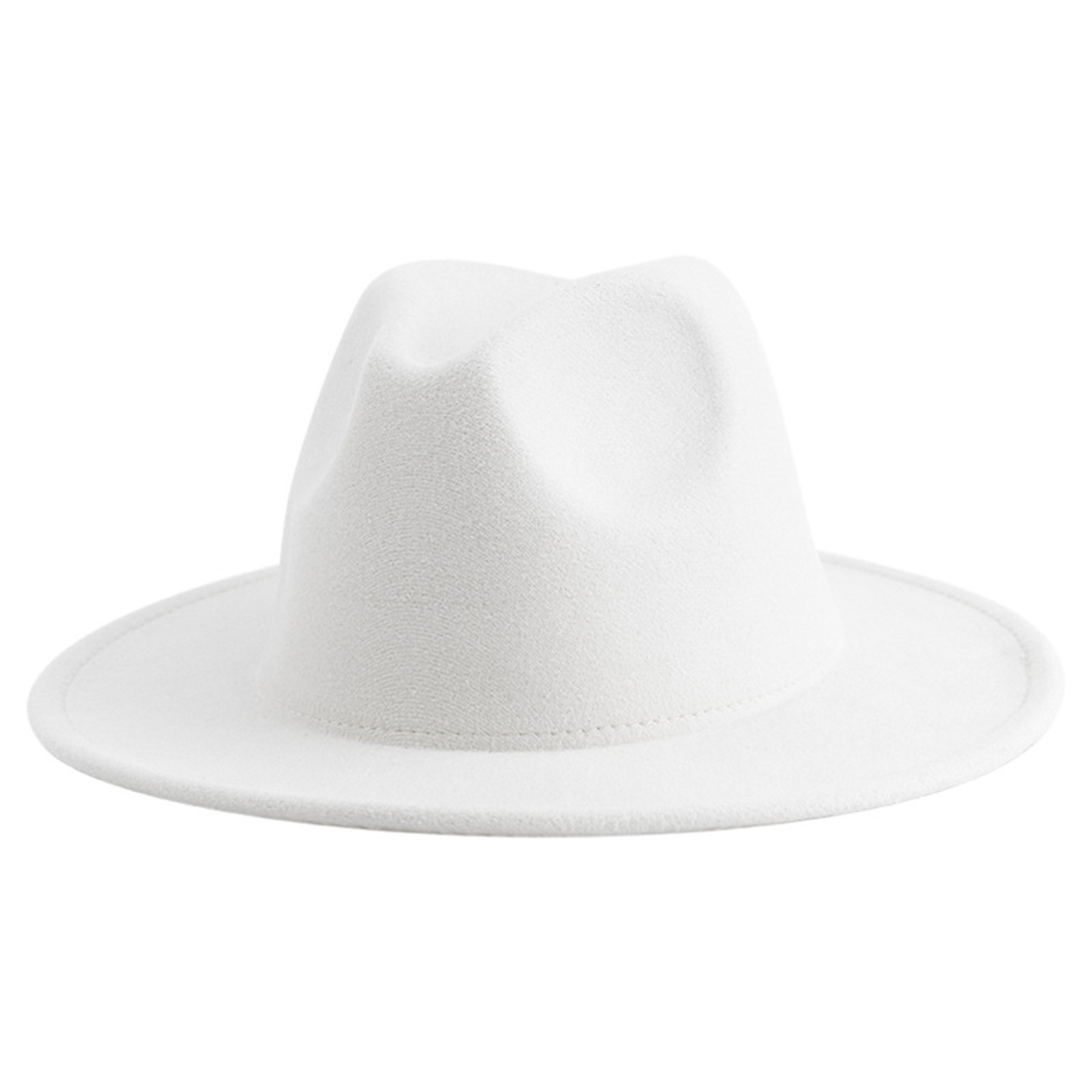 Classic Wide Brim Fedora Hat 8