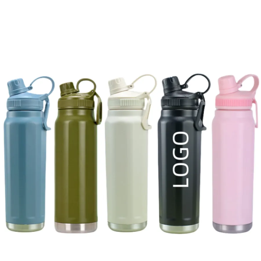 33.82 oz Stainless Steel Water Bottle with Straw 4