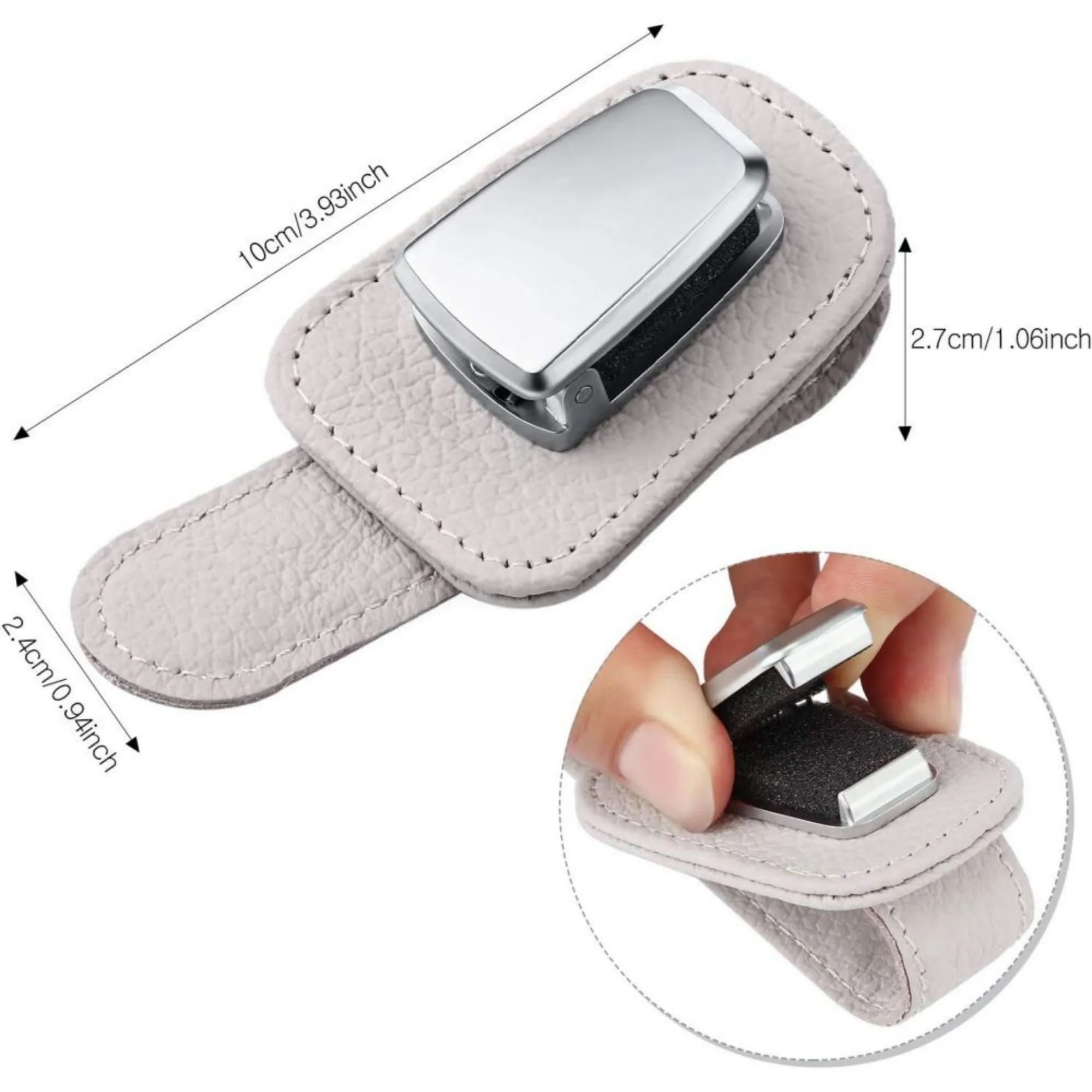 Car Visor Sunglasses Holder Clip 2