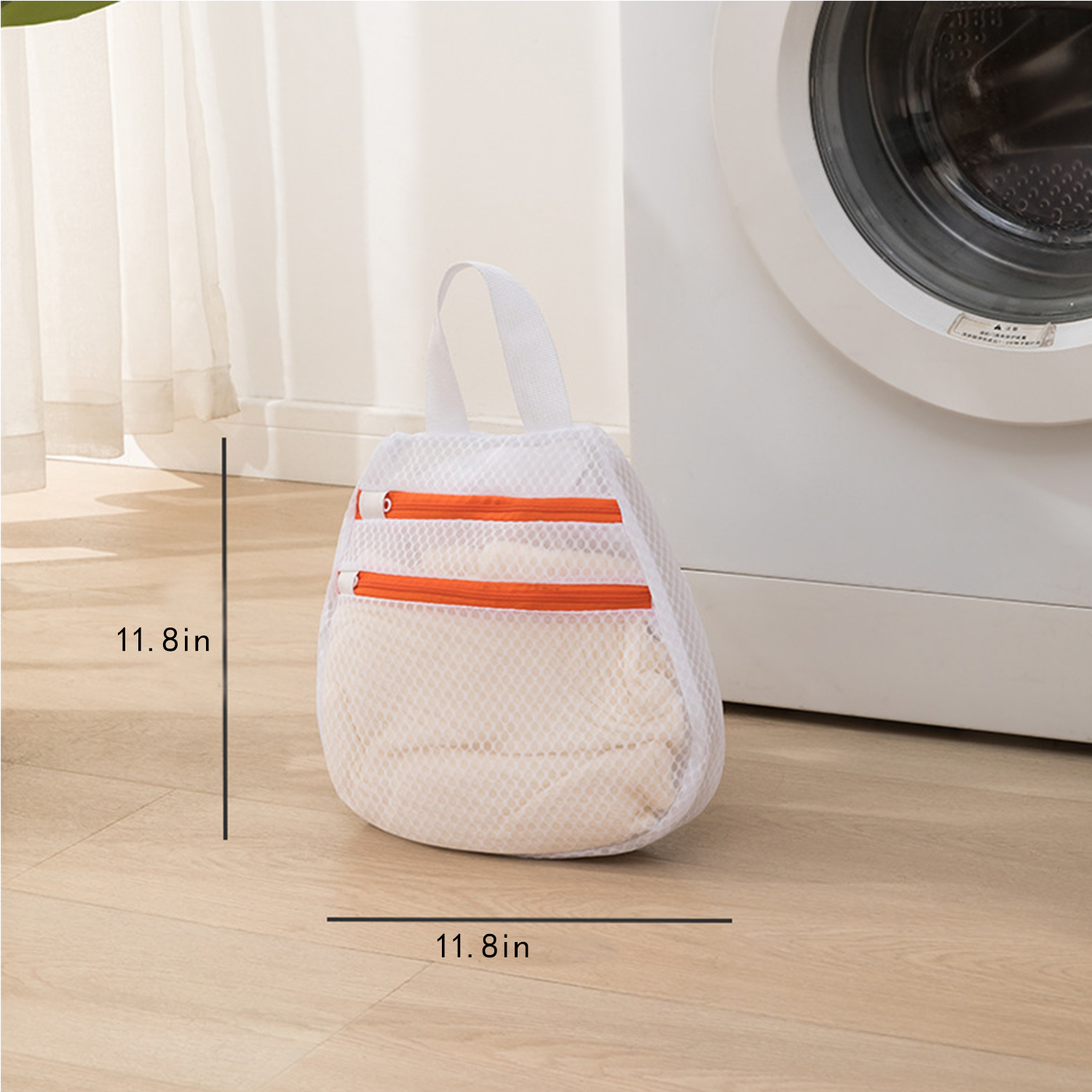 Polyester Mesh Laundry Bag w/ Double Zipper 4