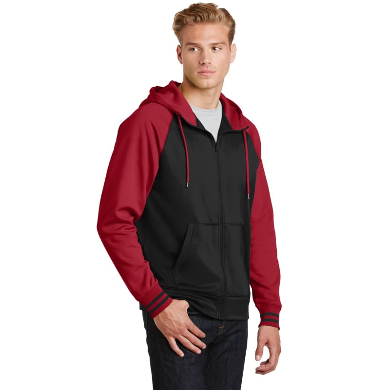 Sport-Tek Sport-Wick Varsity Fleece Full-Zip Hooded Jacket. 7