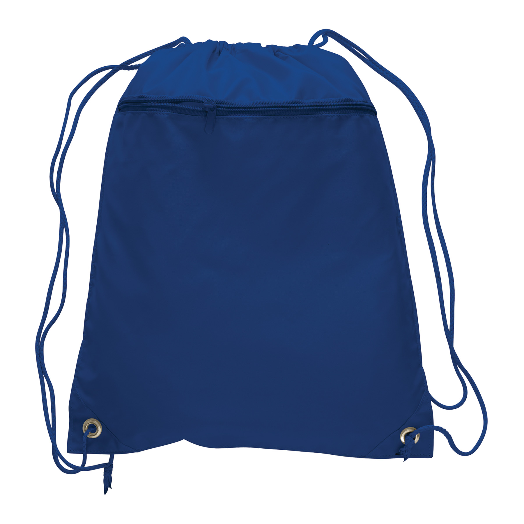 Polyester Drawstring Backpack w/ Front Pocket 6