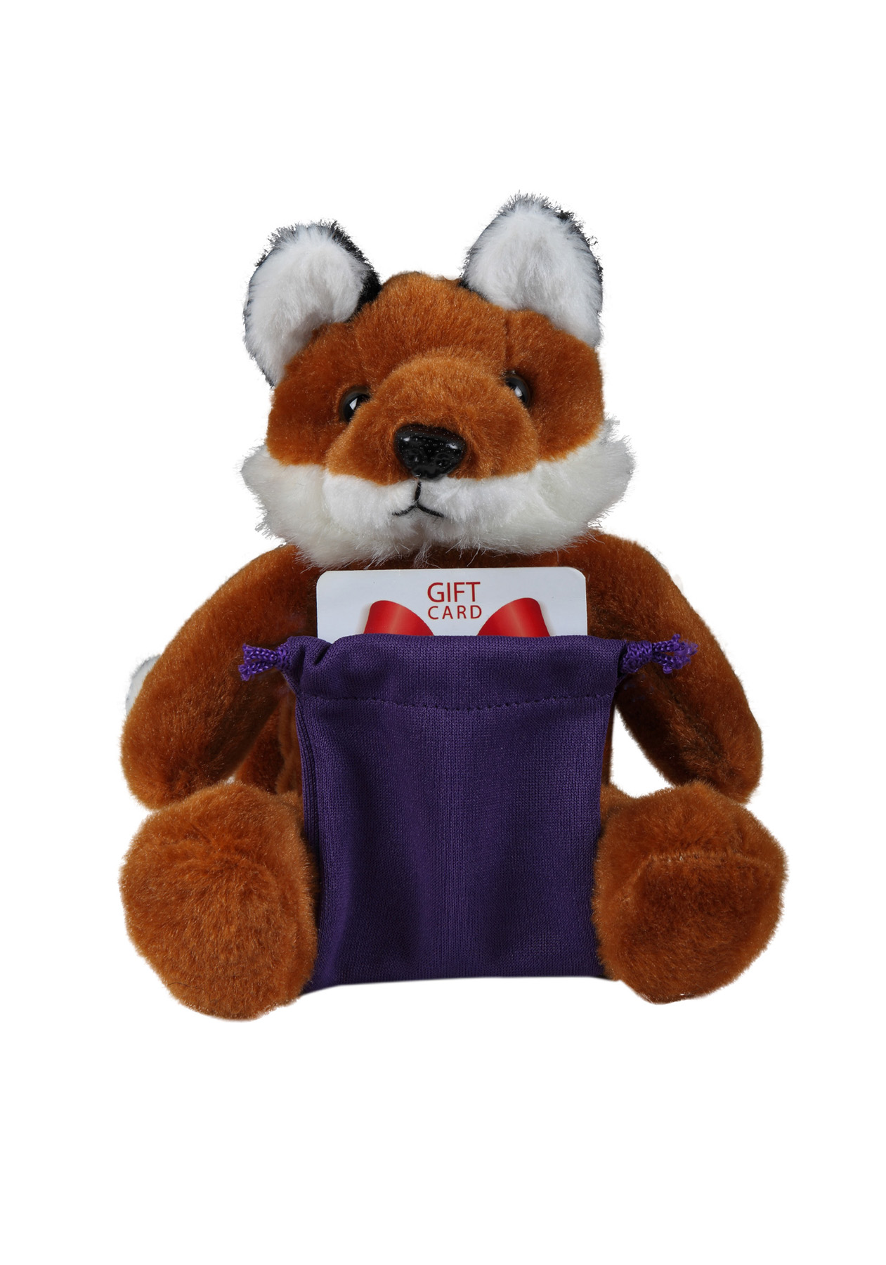 soft plush Fox with gift card sack