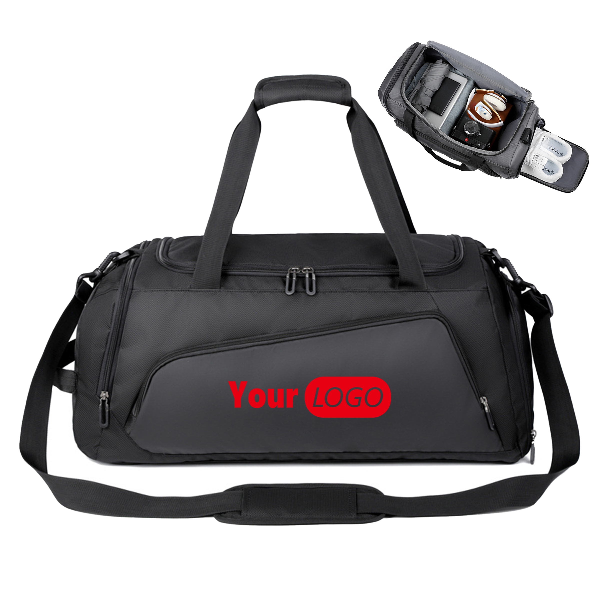 Polyester Lightweight Large Capacity Travel Bag ?C Dry-Wet Separation For Easy Packing 3