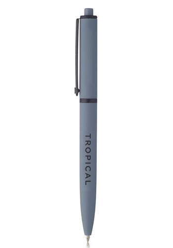 Solid Rubber Coated Plastic Ballpoint Pens 18