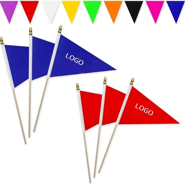 Colorful Pennant Flags with 5x8-Inch Small Triangle 3