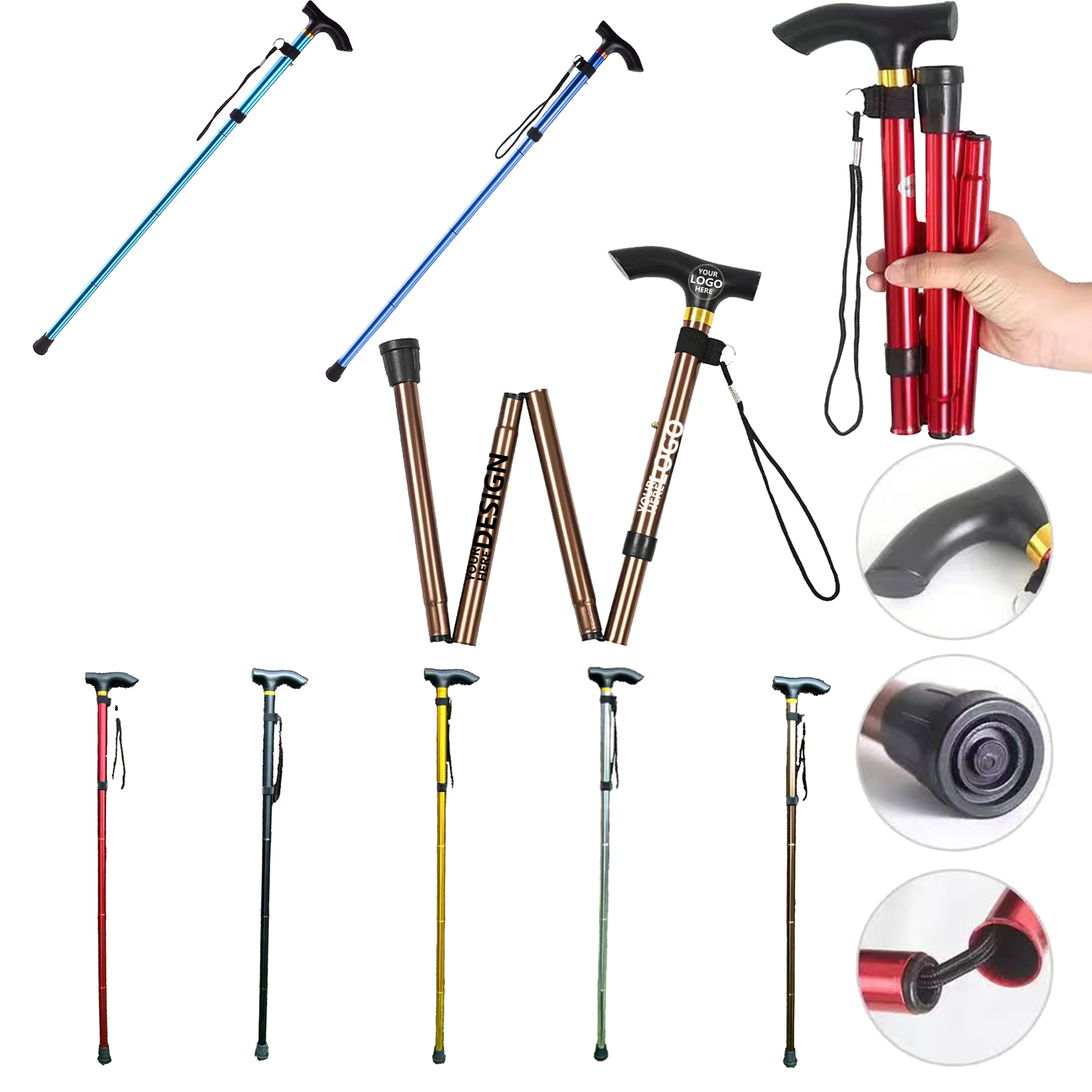 Durable Aluminum Alloy Walking Pole 4
