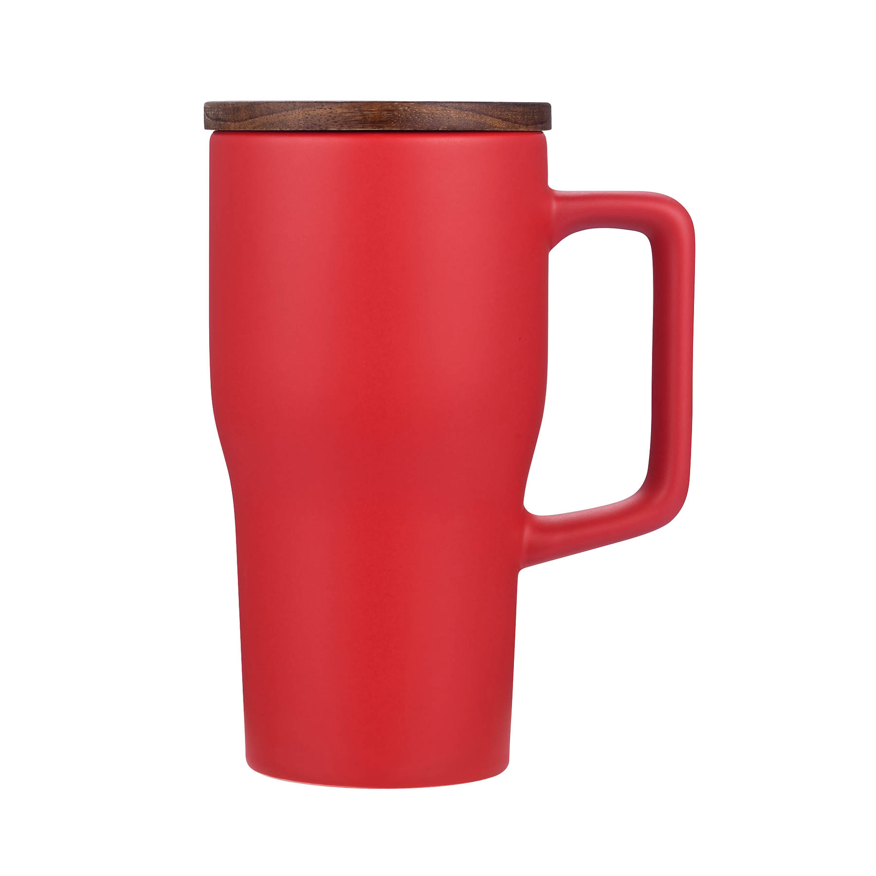 18oz. Ceramic Mug with Wooden Lid 4