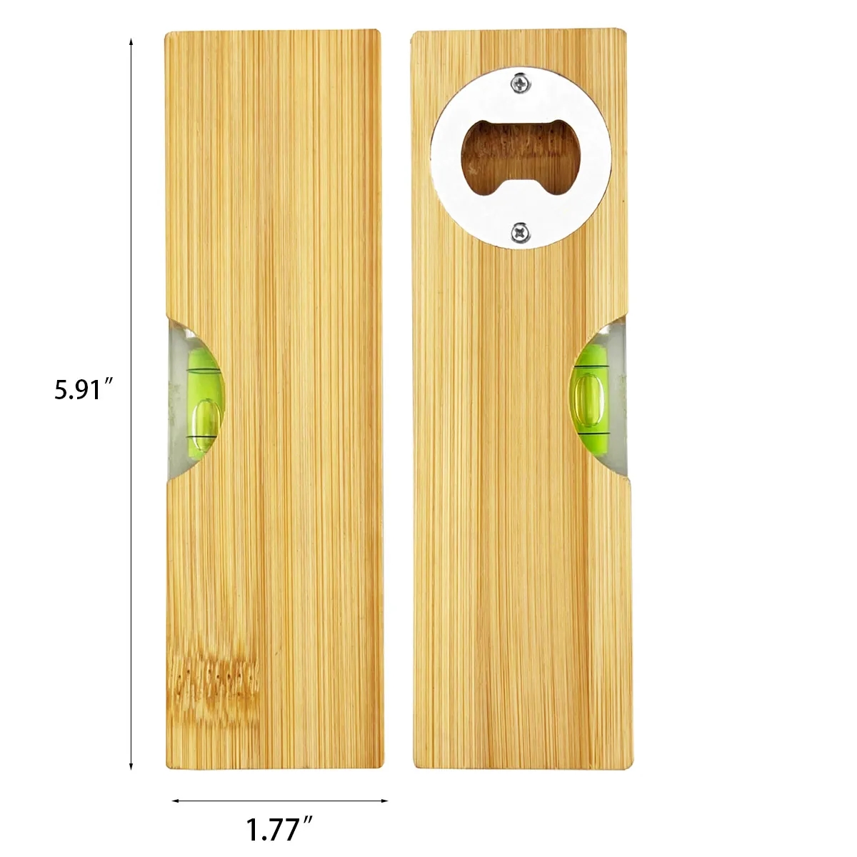Promotional Bamboo Spirit Level Bottle Opener 4