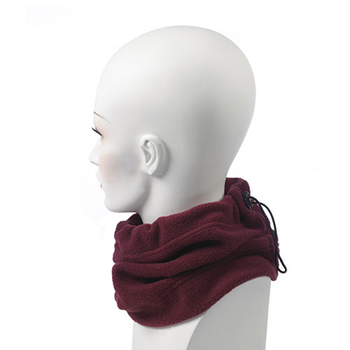 Maroon Fleece Neck Gaiter 2