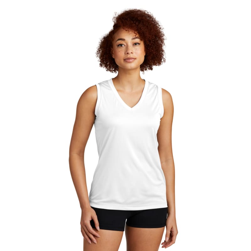 Sport-Tek Women's Sleeveless PosiCharge Competitor V-Neck Tee. 13