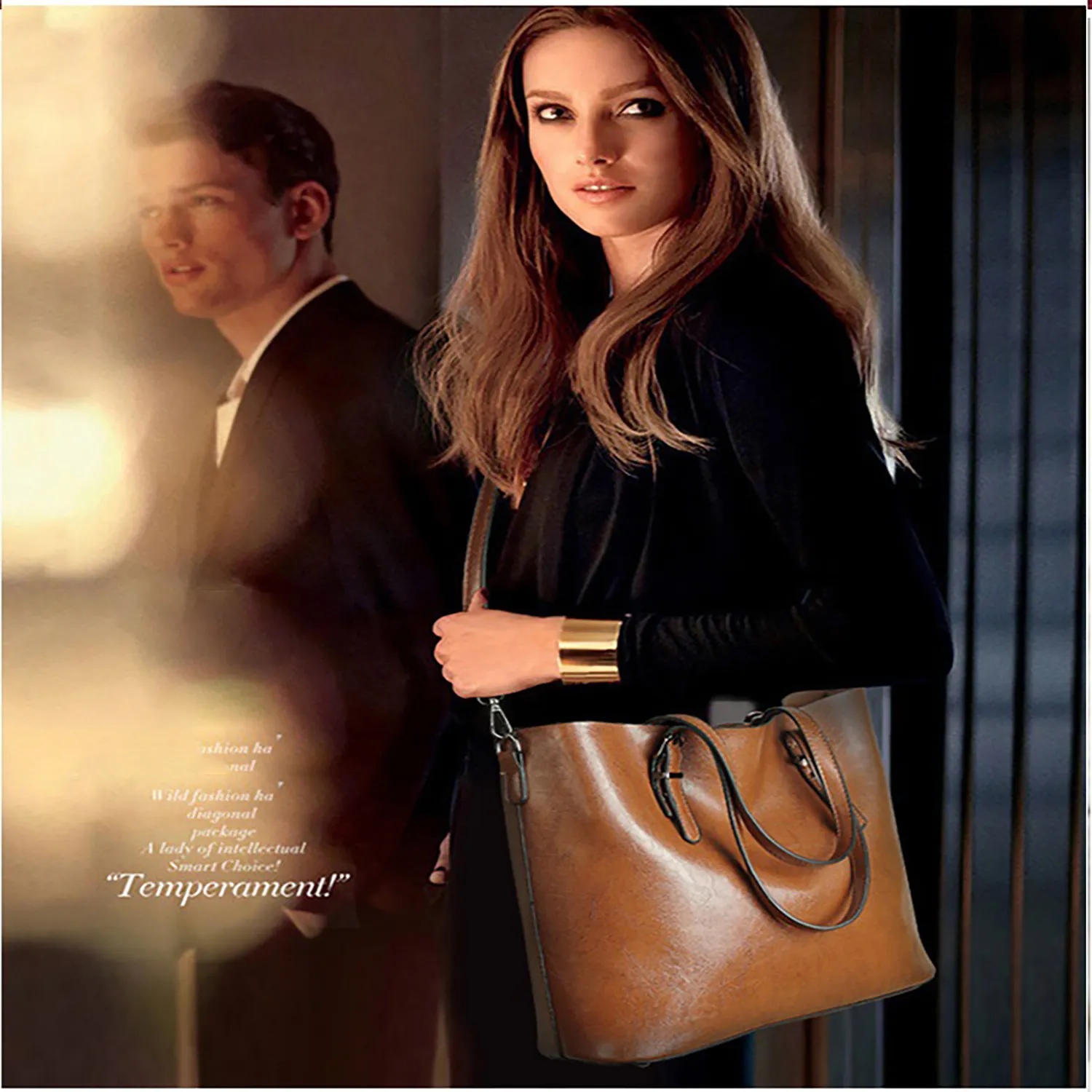 Women Leather Laptop Tote 3