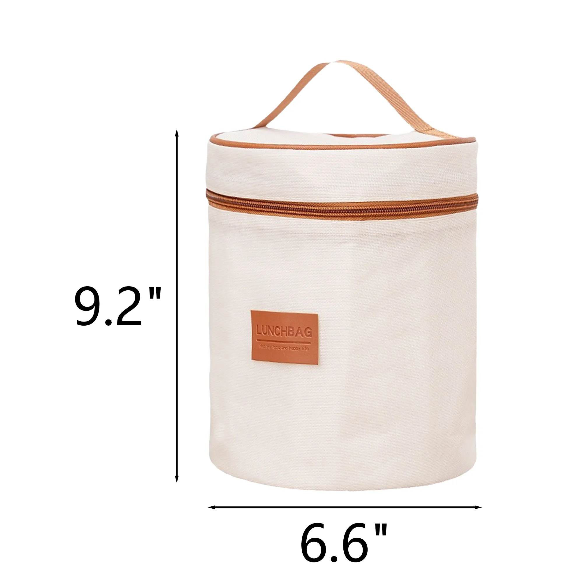 Cylindrical Oxford Cloth Tote Insulated Bag 5
