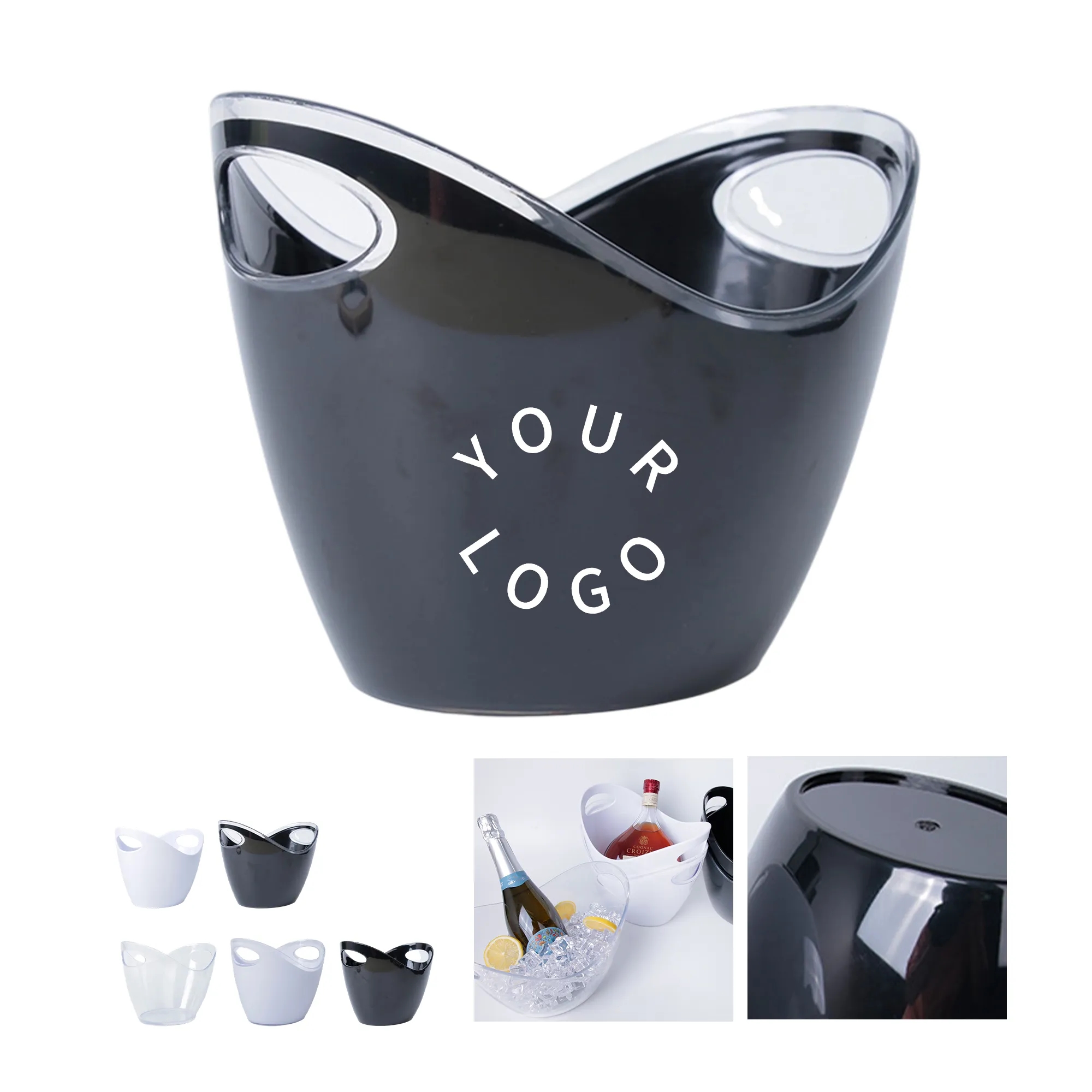 Plastic Ice Bucket for Wine and Beer Storage 6