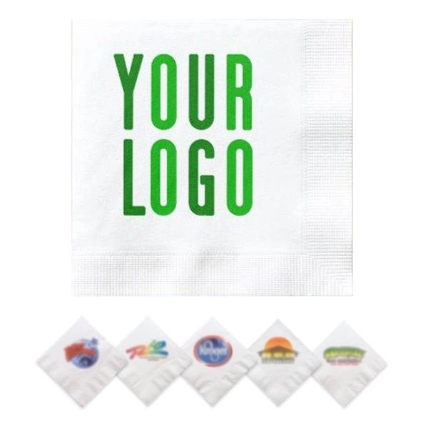 2-Ply White Cocktail Napkins 3