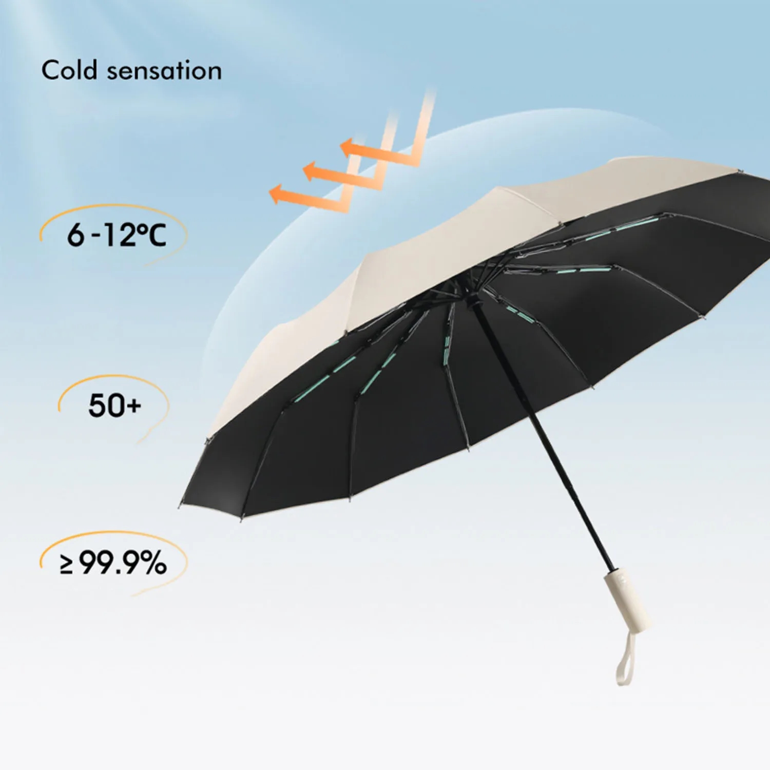 Compact Travel Windproof Automatic Umbrella 5