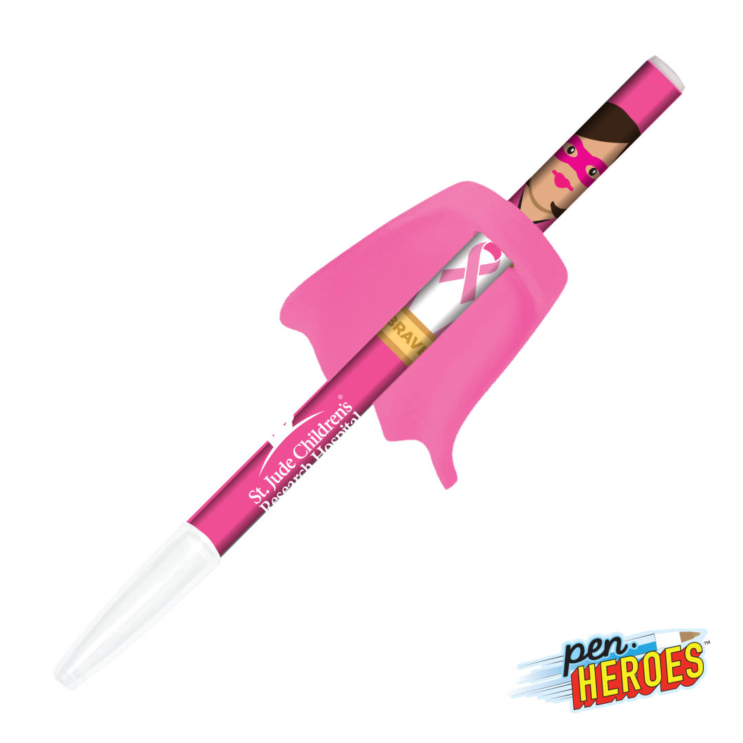 Pen Heroes™ Awareness Series Female w/Cape Pen 8