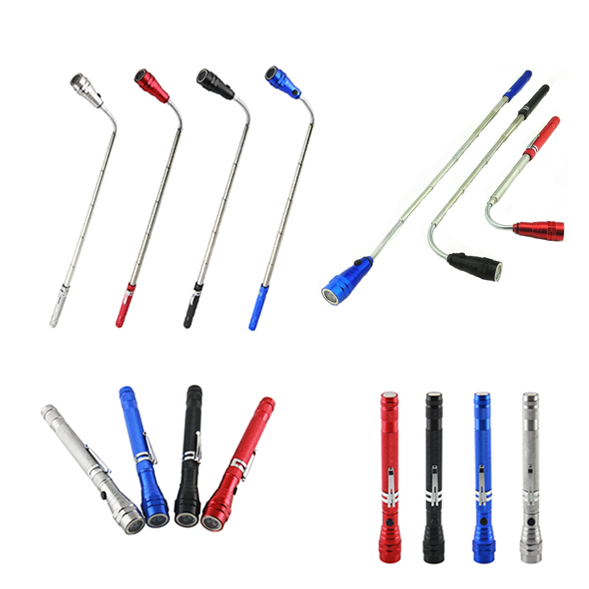 Telescopic Aluminum Flashlight With Magnet 5