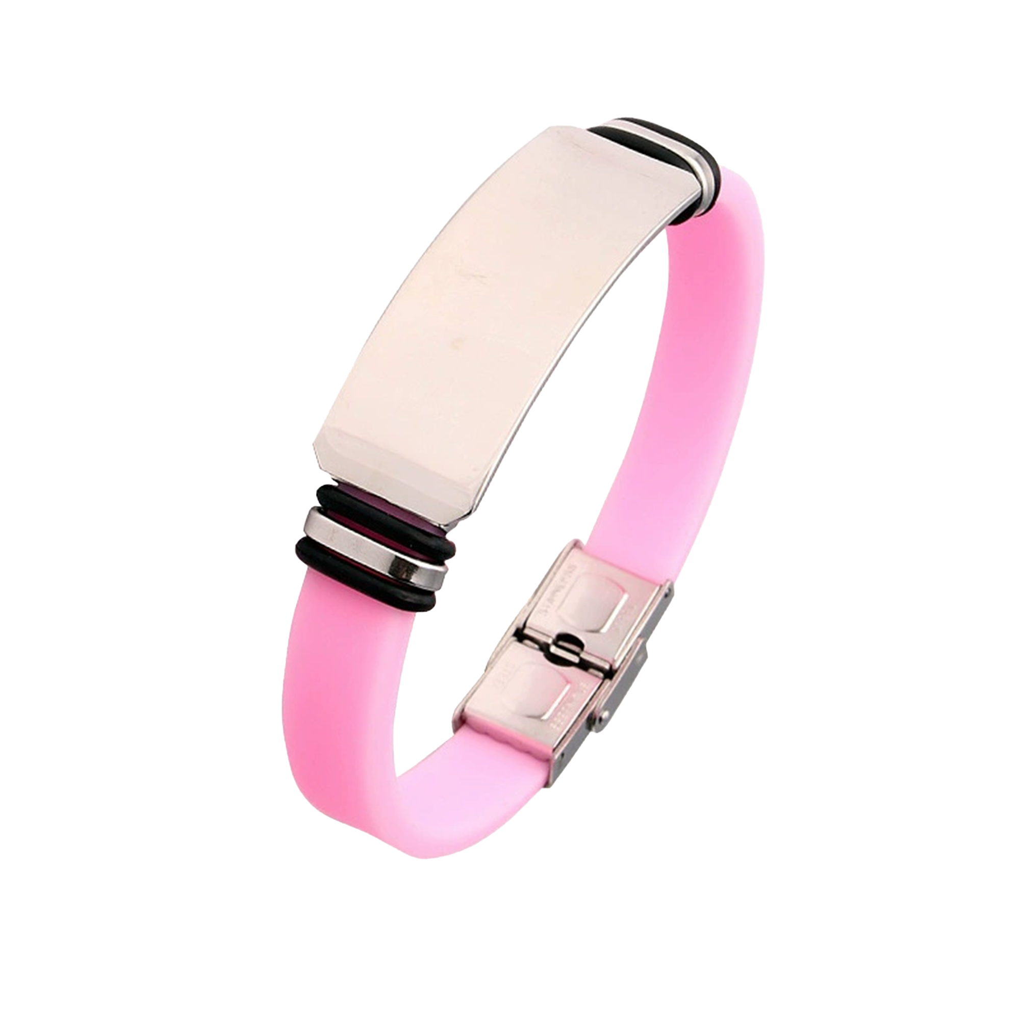 Couple's Silicone Titanium Steel Bracelet 11