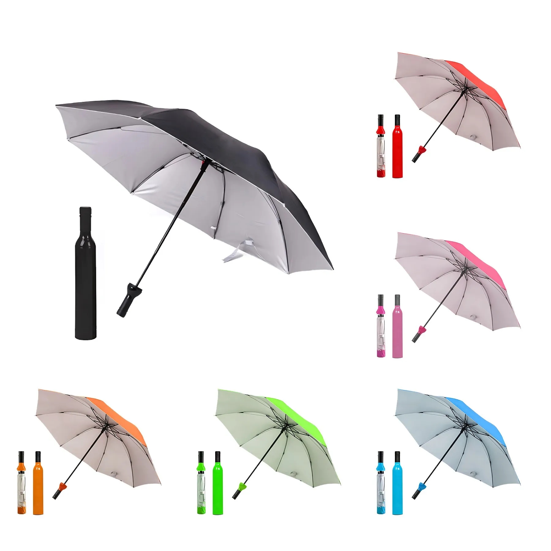 Creative Wine Bottle Umbrella 7