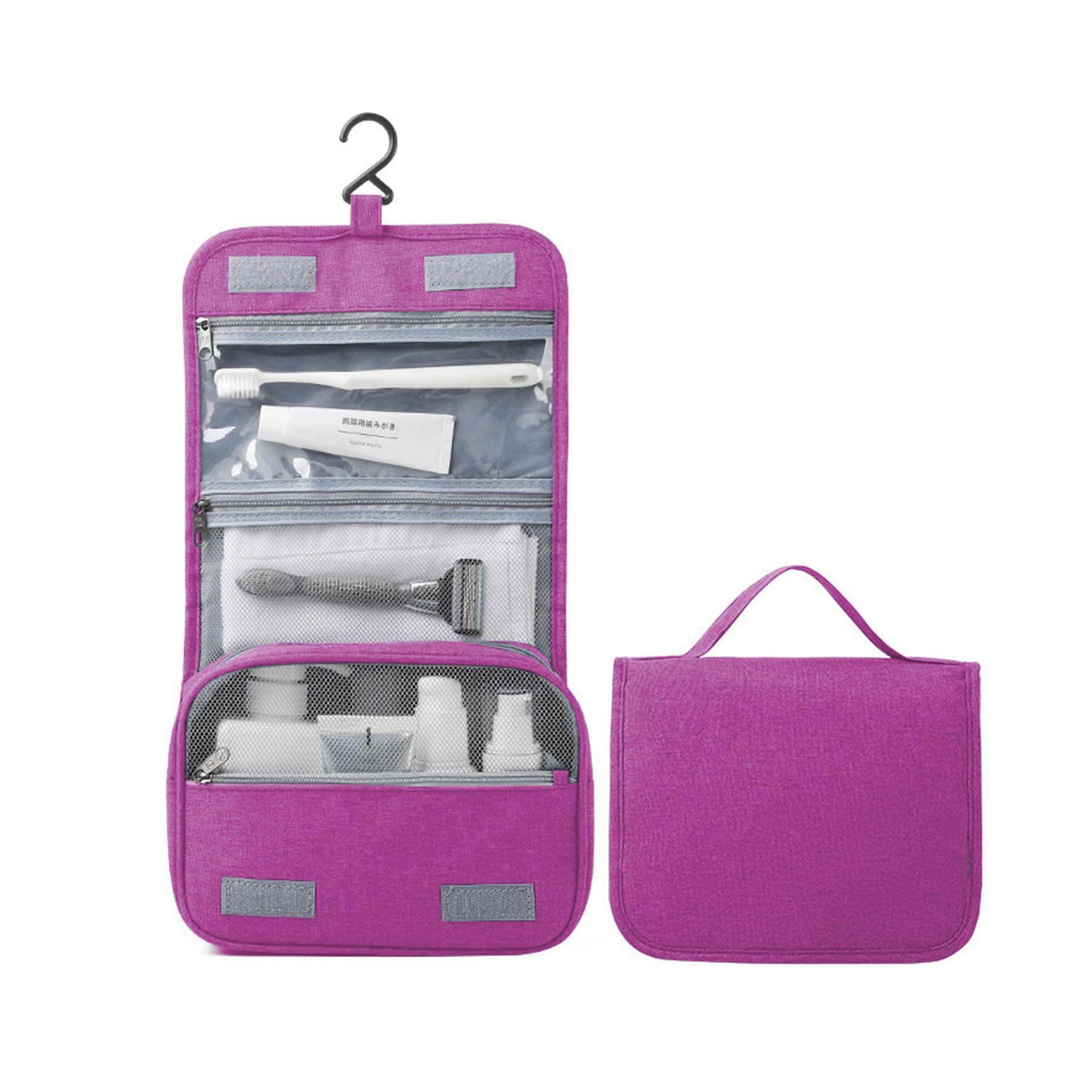 Hook Waterproof Foldable Travel Toiletry Bag 7