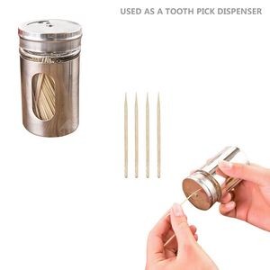 Steel Glass Condiment Dispenser Seasoning Shaker 6