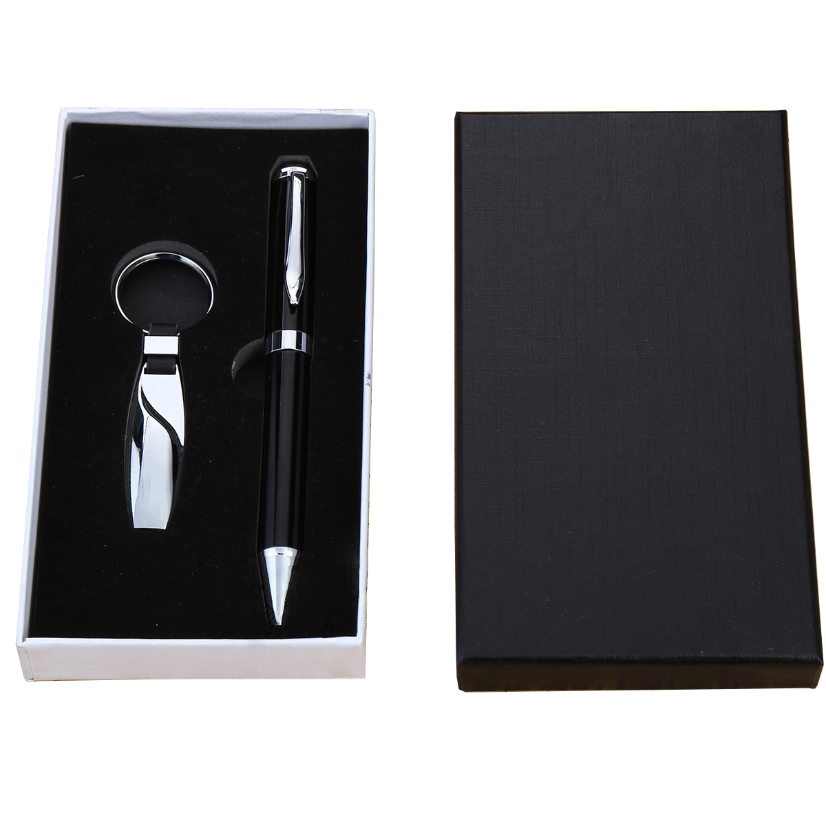 2-Piece Gift Set Metal Ball Pen and Key Chain 7