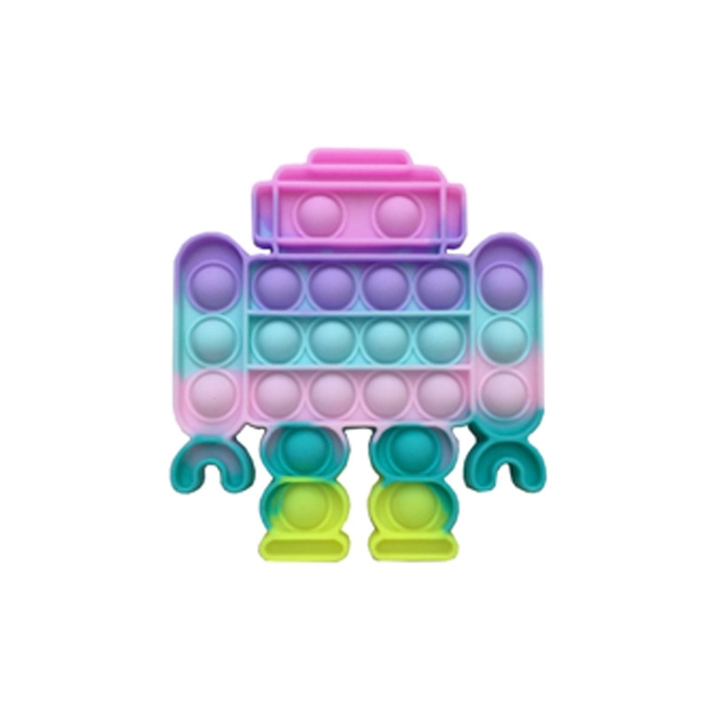 Macaron-colored robot Push Pop Bubble Sensory Fidget Toys 1