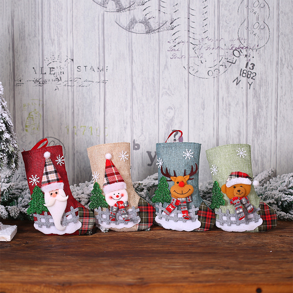 Small Christmas Candy Sock Gift Bag 2