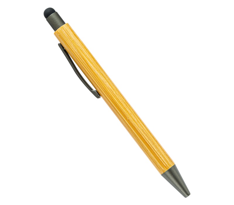 2-in-1 Eco-friendly Bamboo Pen with Stylus 2