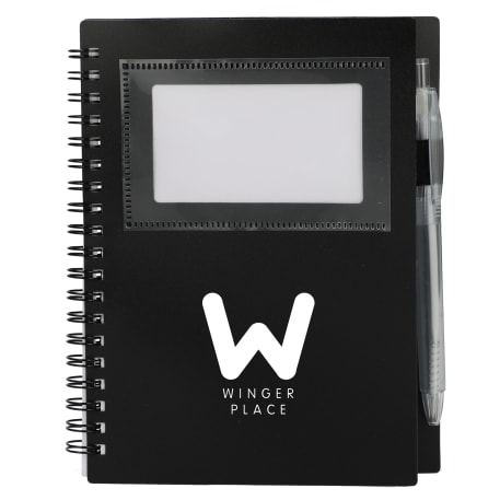FSC® Recycled 5" x 7" Star Spiral Notebook with Pe 129