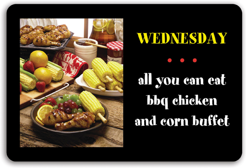 Sign - Large Rectangle w/Round Corners (9 1/8"x6 1/8")