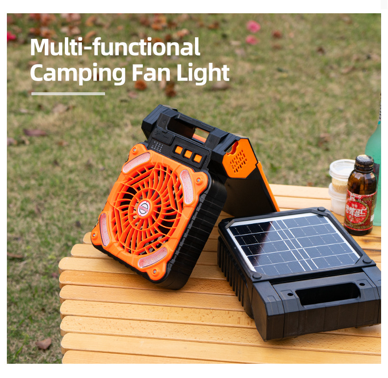 Solar-Powered Portable Camping Fan 5