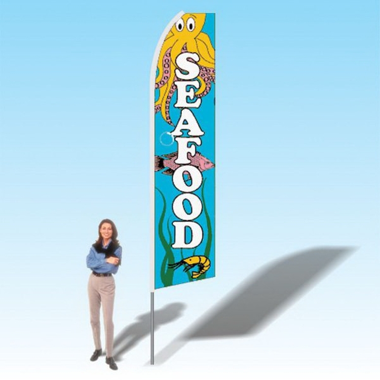 15FT Seafood Advertising Banner Flag 1