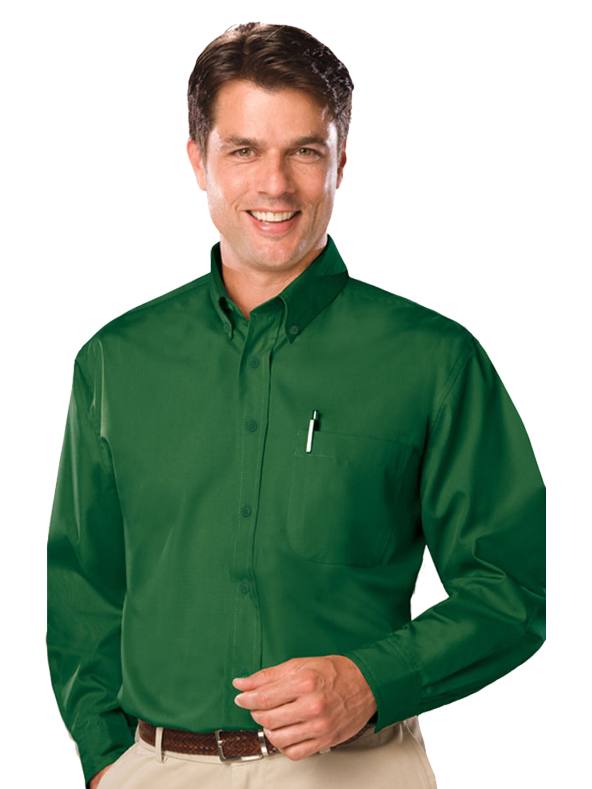 Blue Generation - Men's 1-Pocket Value Poplin Shirt 3
