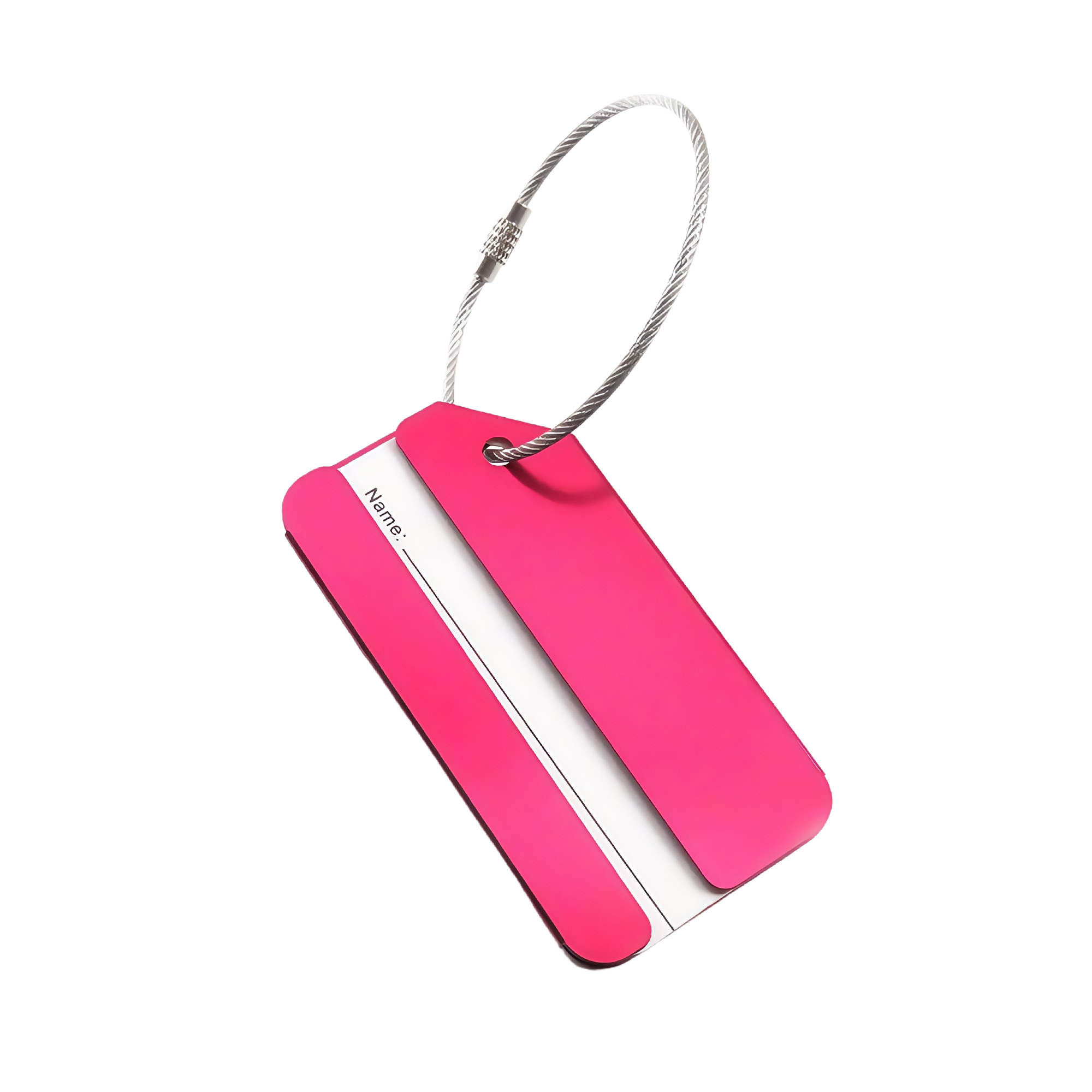 Durable Aluminum Luggage Tag for Travel - Lightweight 12