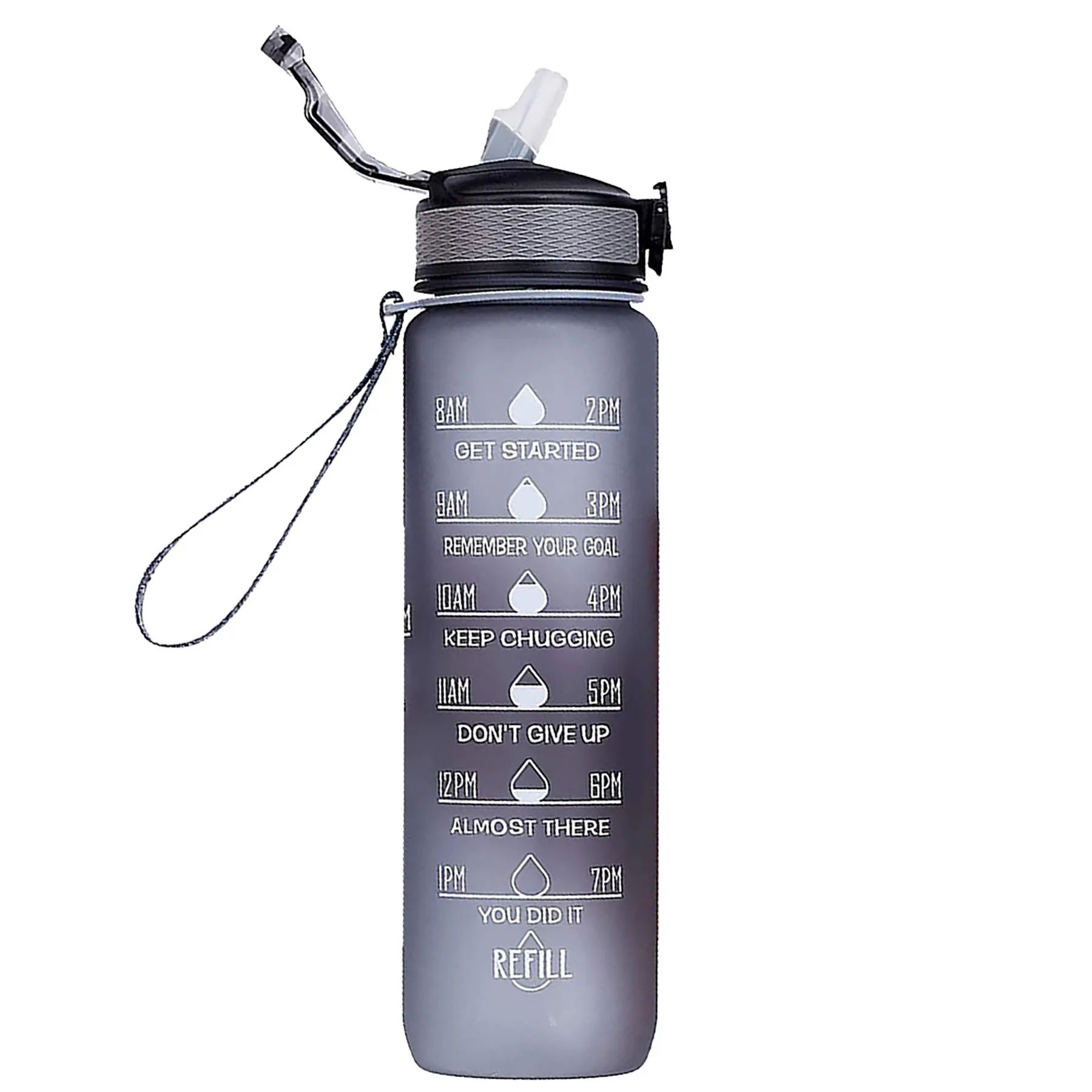 Sports Water Bottle with Time Marker 11