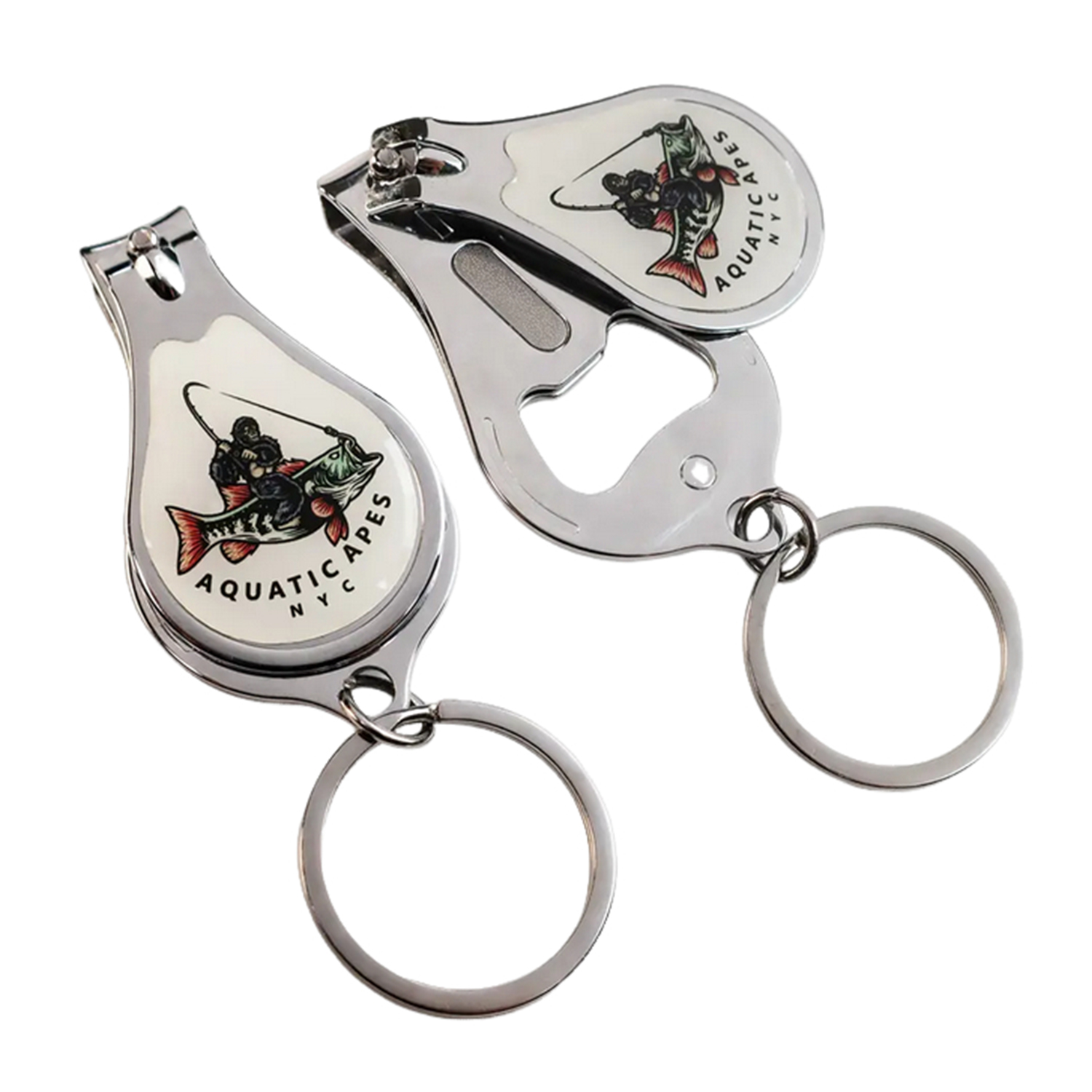 Nail Clipper Keychain with Built-in Opener 2