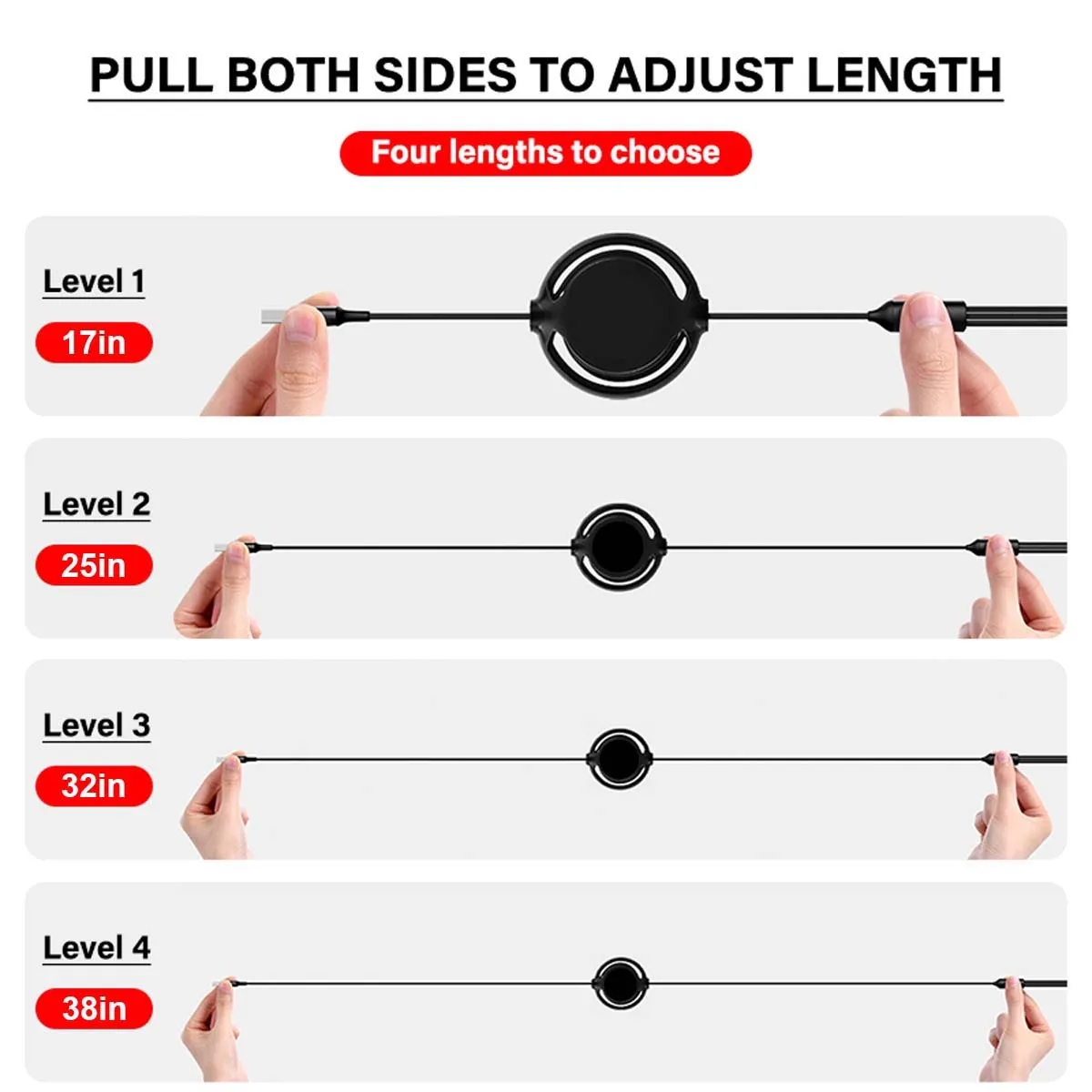 3 in 1 Retractable USB Charging Cable 3