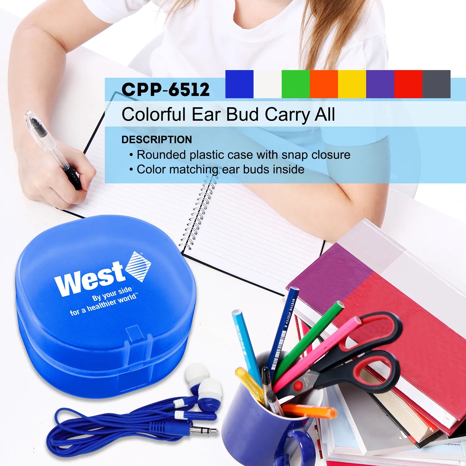 COLORFUL EAR BUD CARRY ALL 19