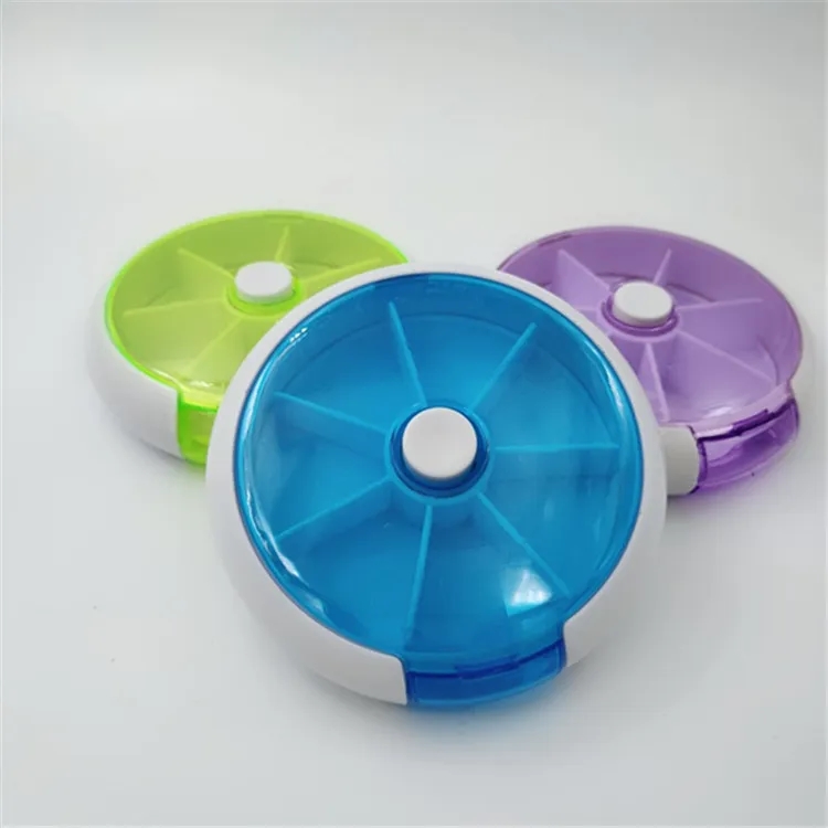 7 DAYS Round Rotating Pill Box 2