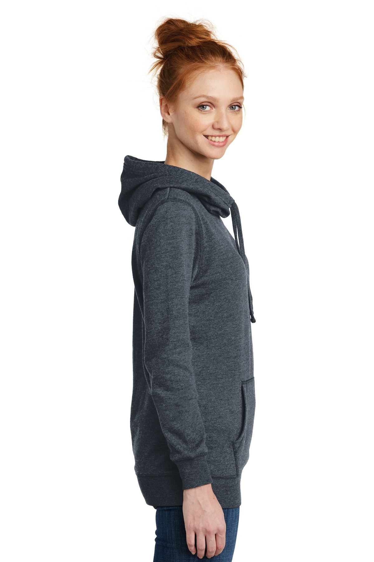 District Women's Lightweight Fleece Hoodie. DM493 2