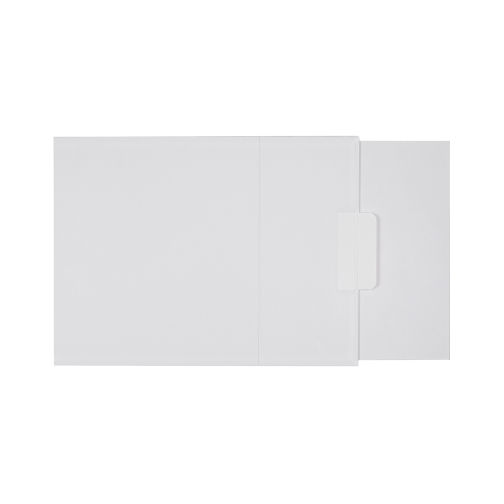 Large White Kraft Premium Vesta Gift Box w/ Matte Gravure Anti-Rub Varnish, custom paper bag with logo imprint 3
