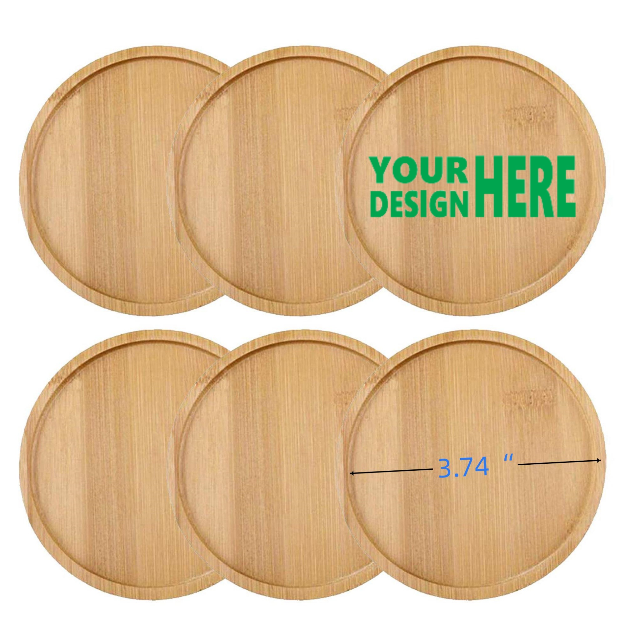 ZenCircle Bamboo Coaster Set 1