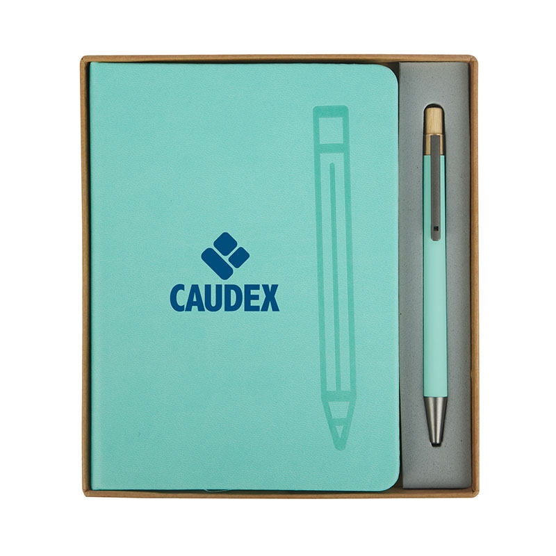 Manhattan II Gift Set w/ Magnetic Journal & Recycled Pen 27