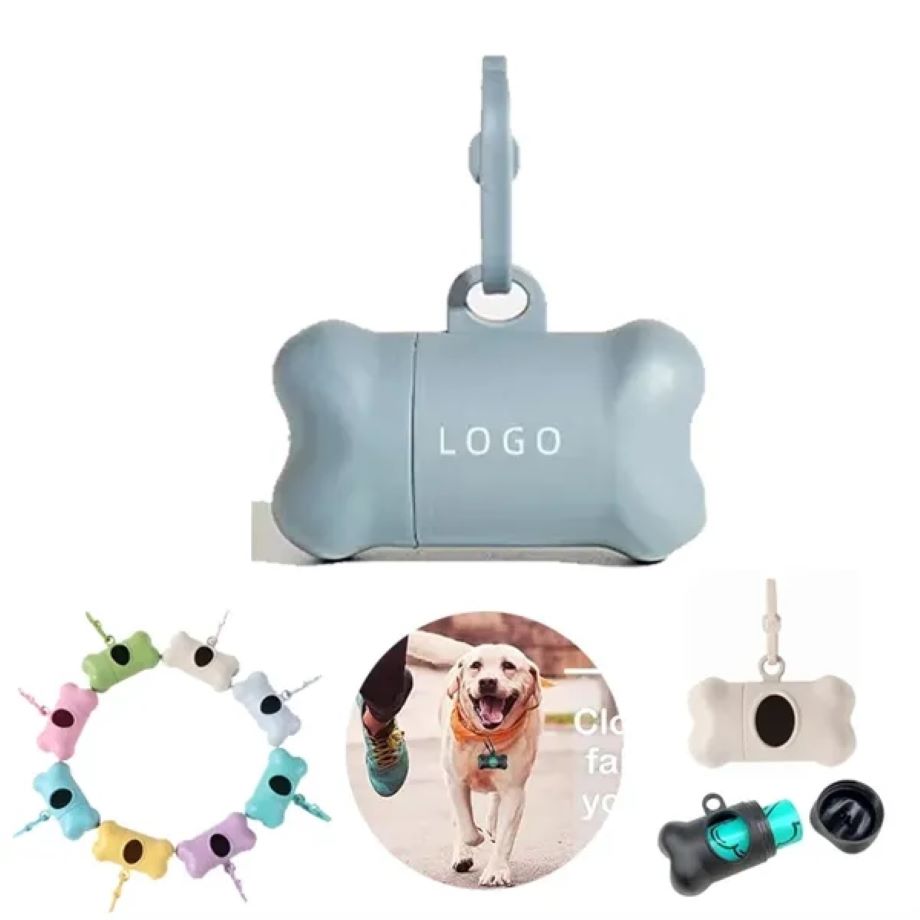 Biodegradable Dog Poop Bag Dispenser with Carabiner 2