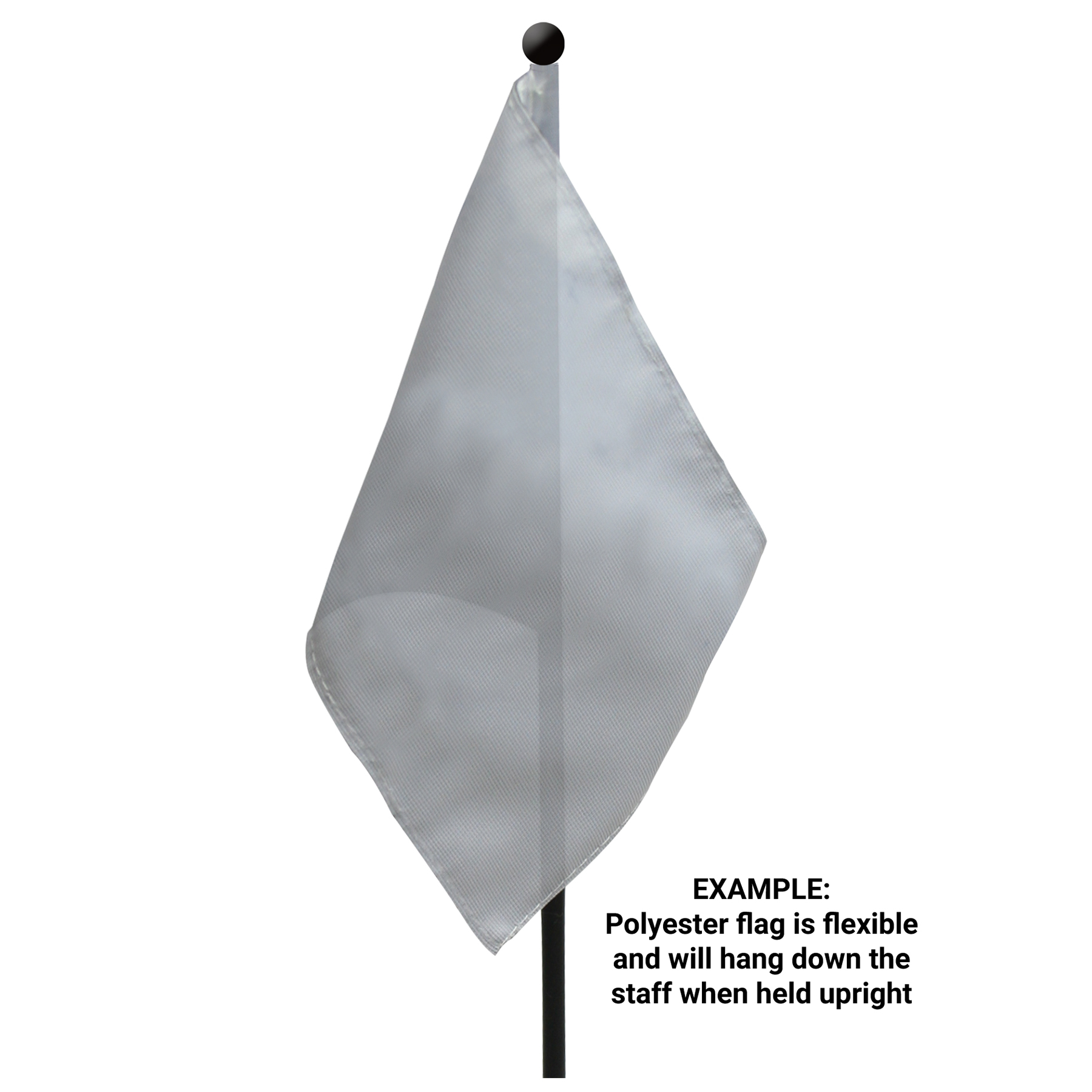 12"x 18" Single Reverse Polyester Stick Flags 2