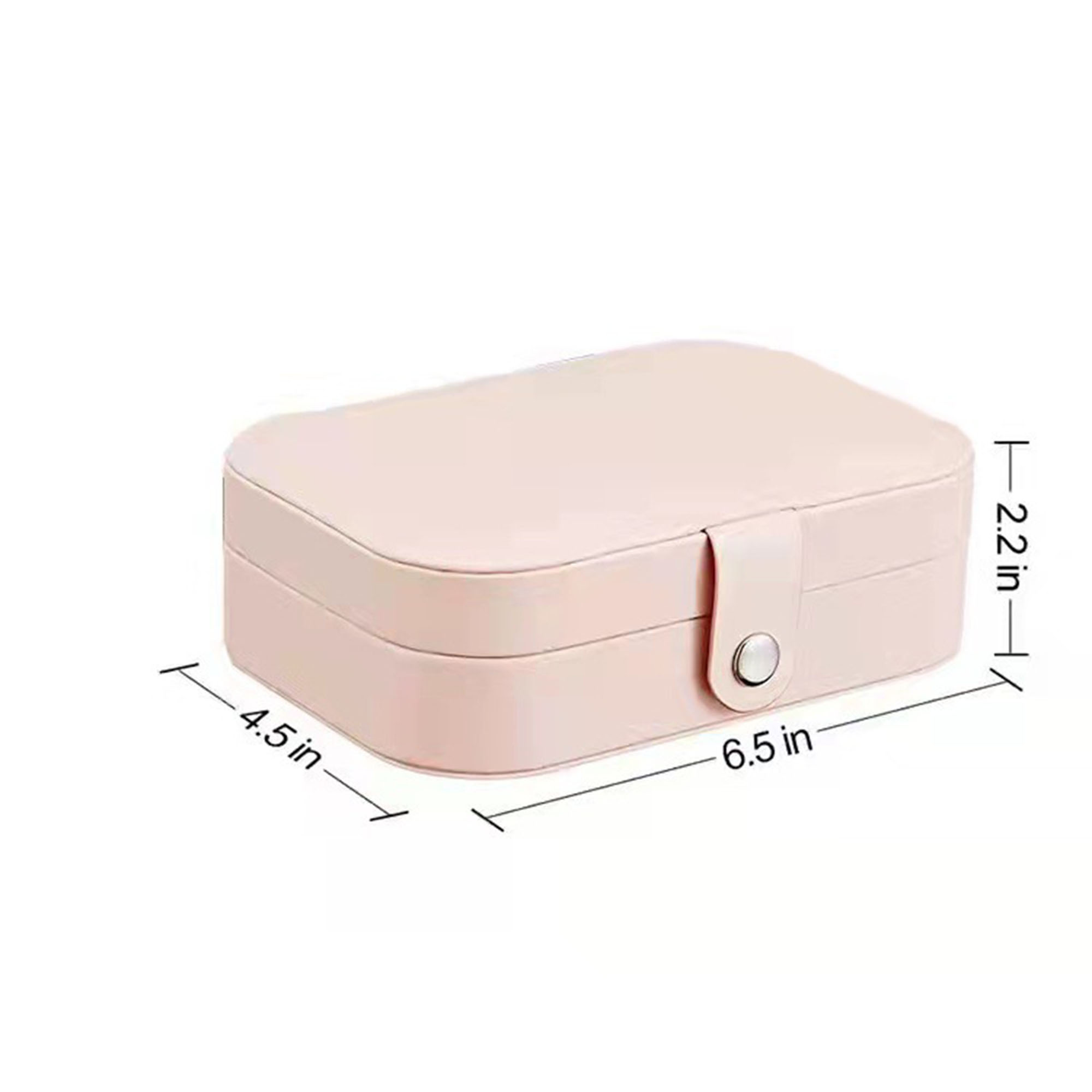 Compact PU Leather Travel Jewelry Box 2