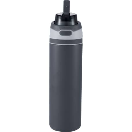 Elvin 28oz Recycled Stainless Flip Straw Bottle, custom water bottle with logo imprint 92